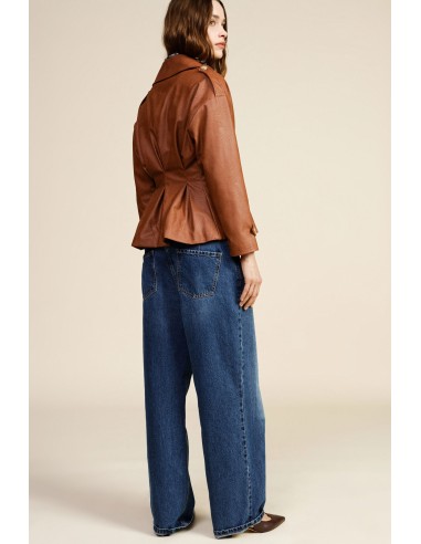 Jean large avec taille haute et poches Dixie