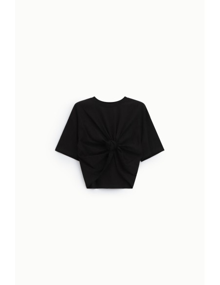 T-shirt à manches courtes Dixie avec nœud central