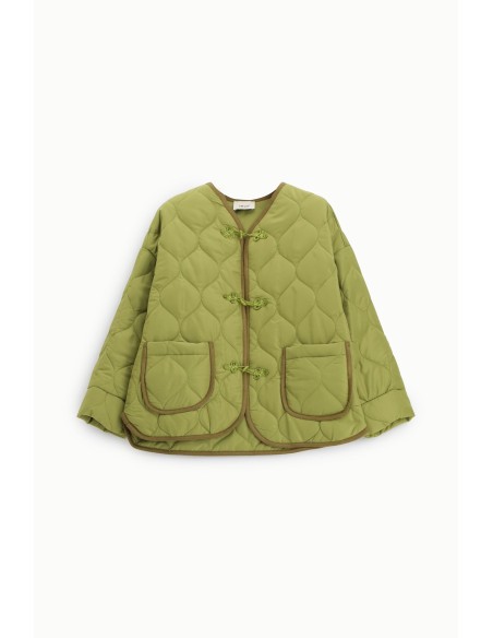 Veste matelassée avec poches et fermeture brandebourg Dixie