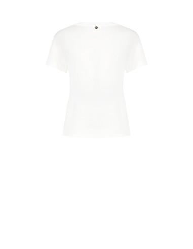 T-Shirt régulier en coton avec imprimé Baby Girl et strass Rinascimento