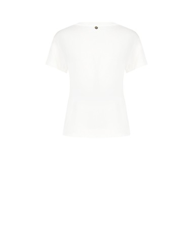 T-Shirt régulier en coton avec imprimé chat et strass Rinascimento