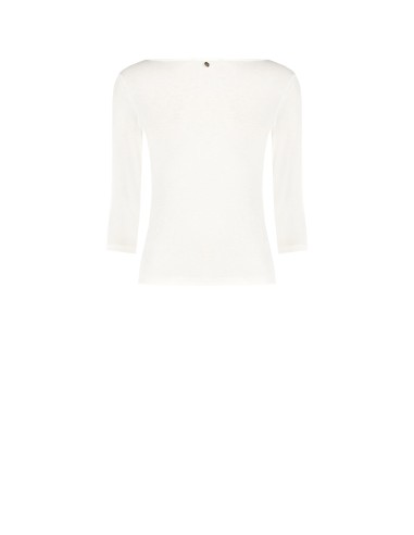 Aansluitend T-shirt van ultralichte viscose met 3/4-mouwen Rinascimento