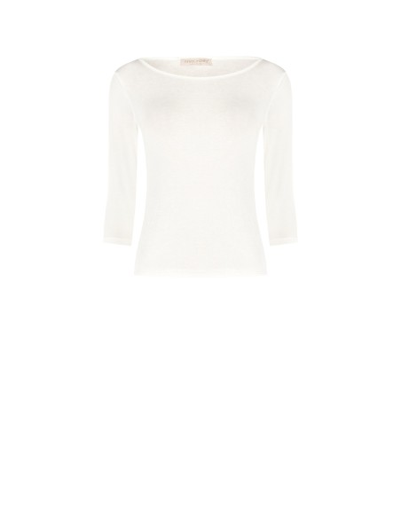 T-Shirt ultraléger en viscose avec manches 3/4 Rinascimento