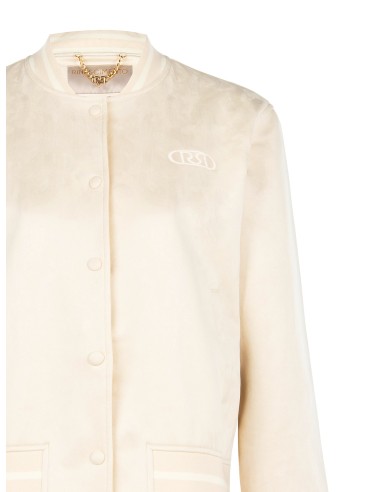 Manteau bomber en similicuir suédé Rinascimento