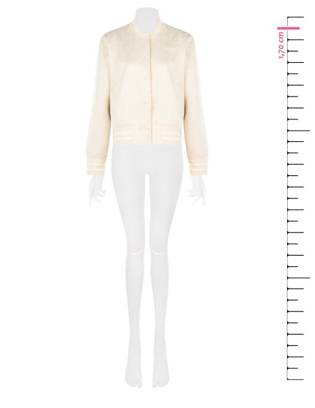 Manteau bomber en similicuir suédé Rinascimento