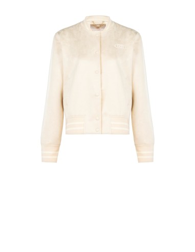 Manteau bomber en similicuir suédé Rinascimento