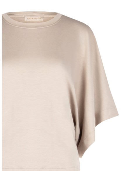Rinascimento Viscose Blend Over Short Sweatshirt