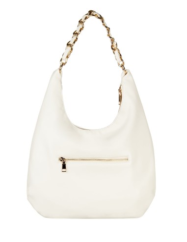 Luna Leather Shoulder Bag With Adjustable And Removable Shoulder Strap Rinascimento