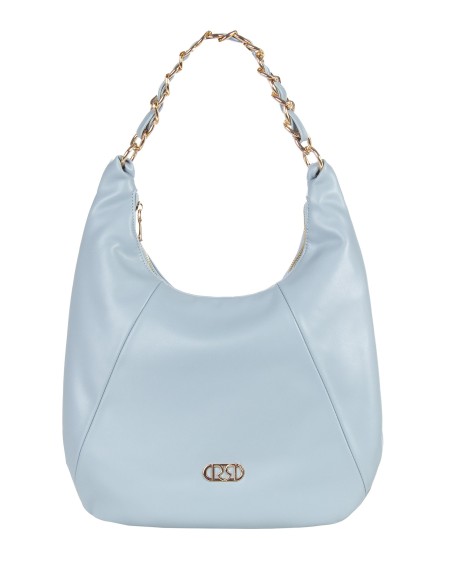 Luna Leather Shoulder Bag With Adjustable And Removable Shoulder Strap Rinascimento