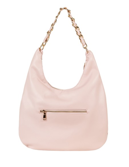 Luna Leather Shoulder Bag With Adjustable And Removable Shoulder Strap Rinascimento