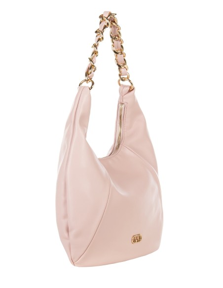 Luna Leather Shoulder Bag With Adjustable And Removable Shoulder Strap Rinascimento