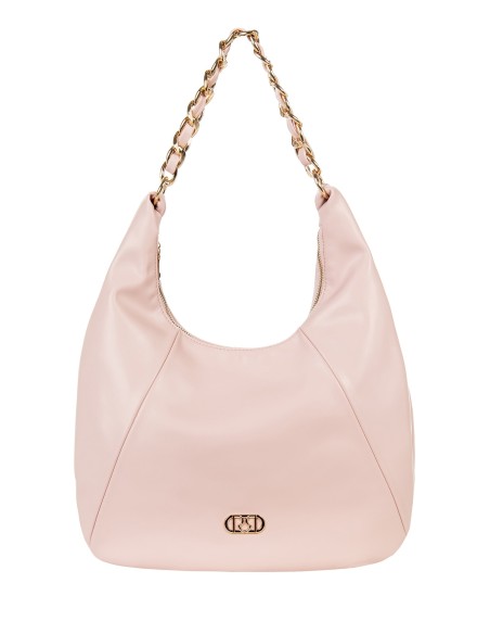 Luna Leather Shoulder Bag With Adjustable And Removable Shoulder Strap Rinascimento