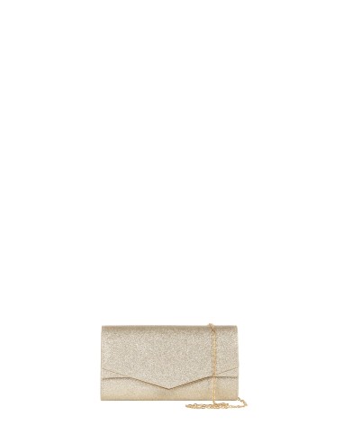 Pochette rigide pailletée avec chaîne interne Rinascimento