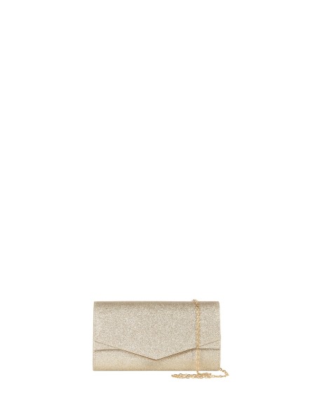 Harde glitterclutch met interne kettingschouderriem Rinascimento