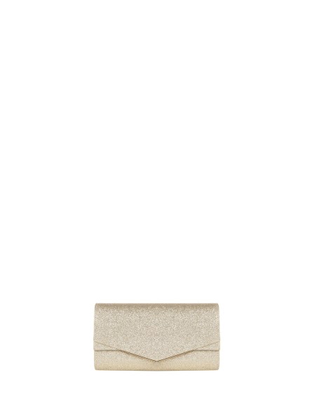 Pochette rigide pailletée avec chaîne interne Rinascimento