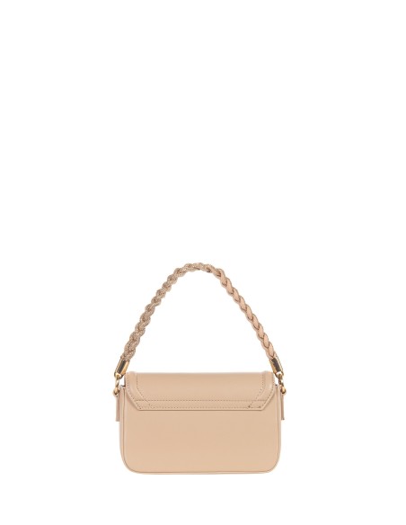 Sac à main en similicuir avec poignée et nœud en strass et bandoulière amovible Rinascimento