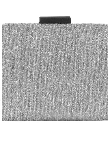 Mini sac rigide à effet pailleté Pochette avec chaîne interne Rinascimento
