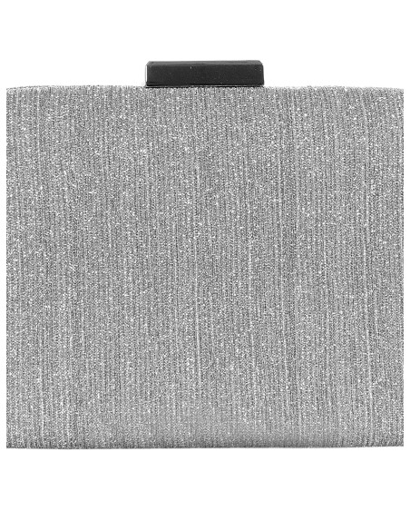 Mini sac rigide à effet pailleté Pochette avec chaîne interne Rinascimento