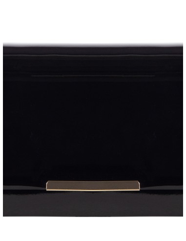 Sac à bandoulière compact en cuir verni brillant Rinascimento