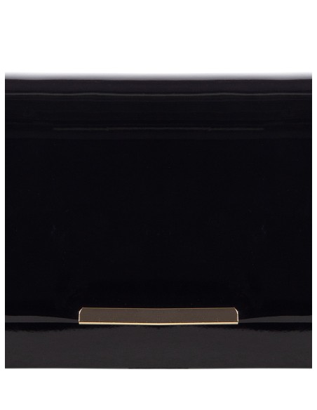 Sac à bandoulière compact en cuir verni brillant Rinascimento