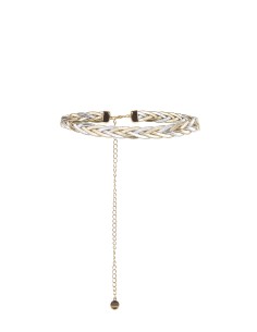 Verstelbare gevlochten riem met tweekleurige metallic koorden Rinascimento 2