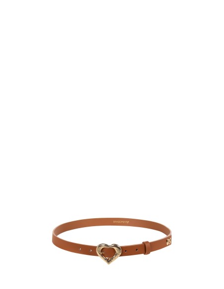 Ceinture rigide en simili-cuir avec boucle en forme de cœur Rinascimento