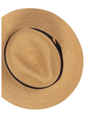 Panama en paille tressée avec Lurex Rinascimento