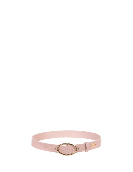 Ceinture fine rigide en similicuir avec boucle ovale Rinascimento