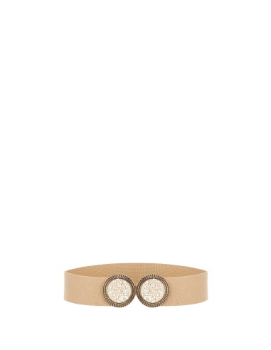 Ceinture élastique haute avec boucle bijou Maxi et micro pierres Rinascimento