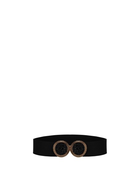 Ceinture élastique haute avec boucle bijou Maxi et micro pierres Rinascimento