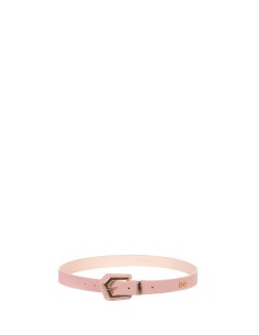 Ceinture étroite en simili cuir rigide avec boucle géométrique Rinascimento