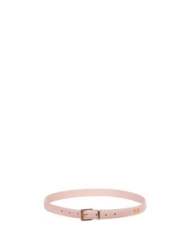 Ceinture fine rigide en similicuir avec boucle carrée Rinascimento