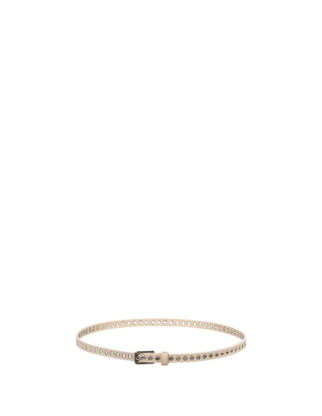 Smalle riem van imitatieleer met ringen Rinascimento