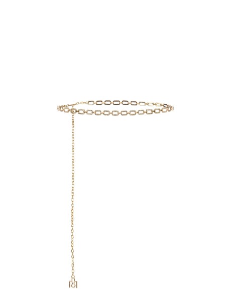 Ceinture bijou réglable avec rectangles et strass Rinascimento