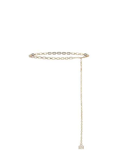 Ceinture bijou réglable avec rectangles et strass Rinascimento