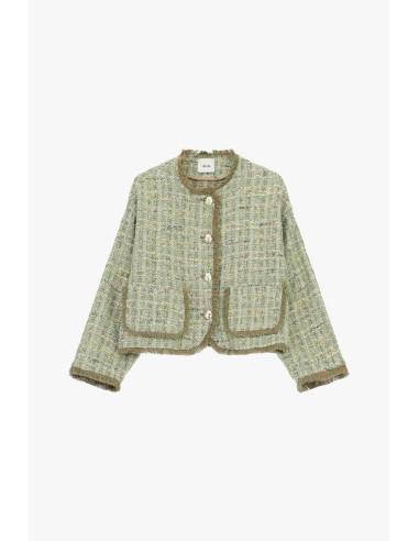Veste courte en tweed avec poches plaquées Dixie