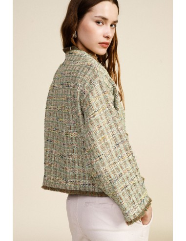 Veste courte en tweed avec poches plaquées Dixie