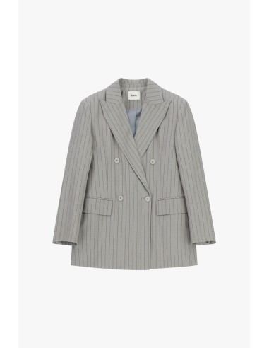 Dixie dubbelrijige blazer met krijtstreep en klepzakken