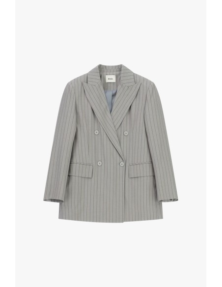 Blazer croisé à rayures tennis avec poches à rabat Dixie
