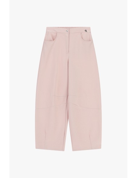 Dixie cropped palazzo-broek met afgeronde zakken