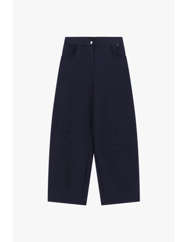 Dixie cropped palazzo-broek met afgeronde zakken