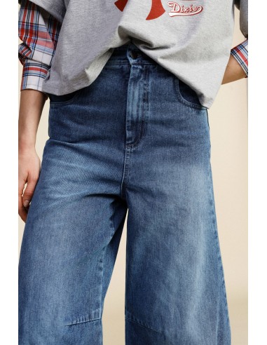 Balloon-fit jeans met onafgewerkte zoom Dixie