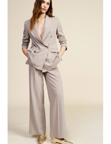 Pantalon large à taille haute avec poches latérales Dixie