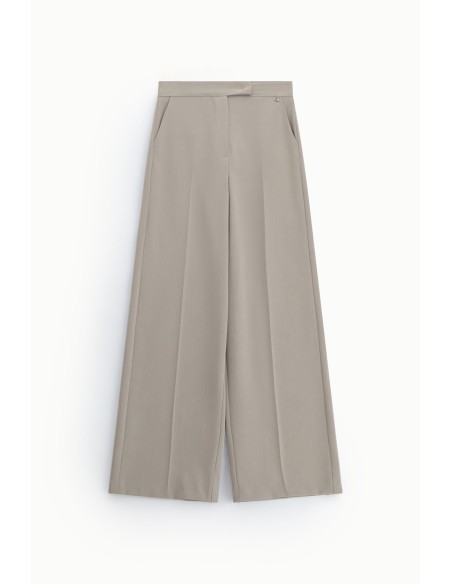 Dixie broek met wijde pijpen, hoge taille en zijzakken