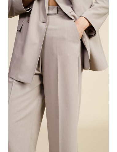 Pantalon large à taille haute avec poches latérales Dixie