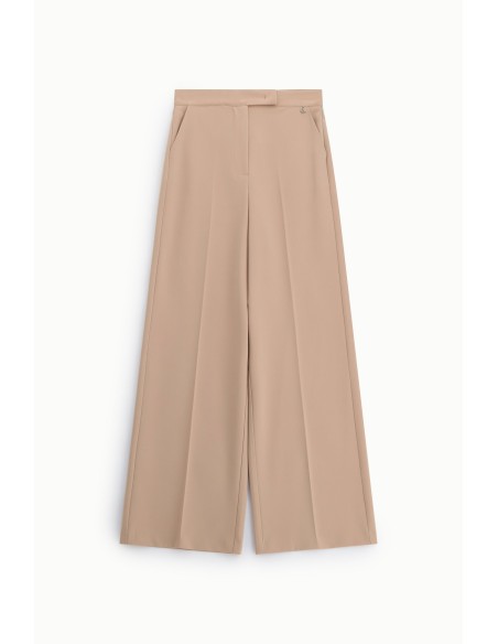 Pantalon large à taille haute avec poches latérales Dixie