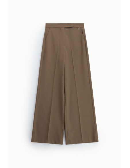 Dixie broek met wijde pijpen, hoge taille en zijzakken