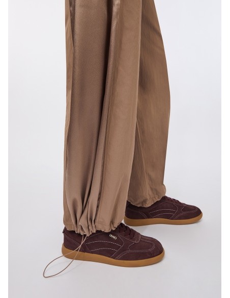 Pantalon de jogging en nylon et satin Liu Jo