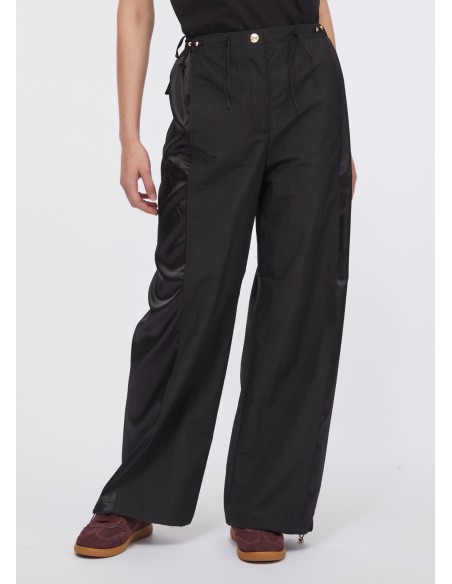 Joggingbroek van nylon en satijn van Liu Jo