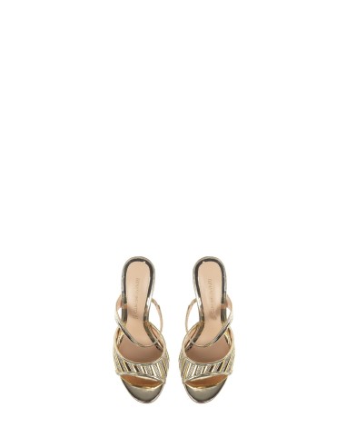 Open sandalen met strassstrepen Rinascimento